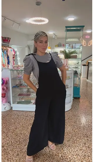 Enterizo De Anudar Tono Oscuro