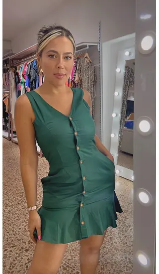 Vestido Verde - Bolero