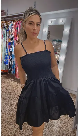 Vestido Tiras - Encauchado Superior.